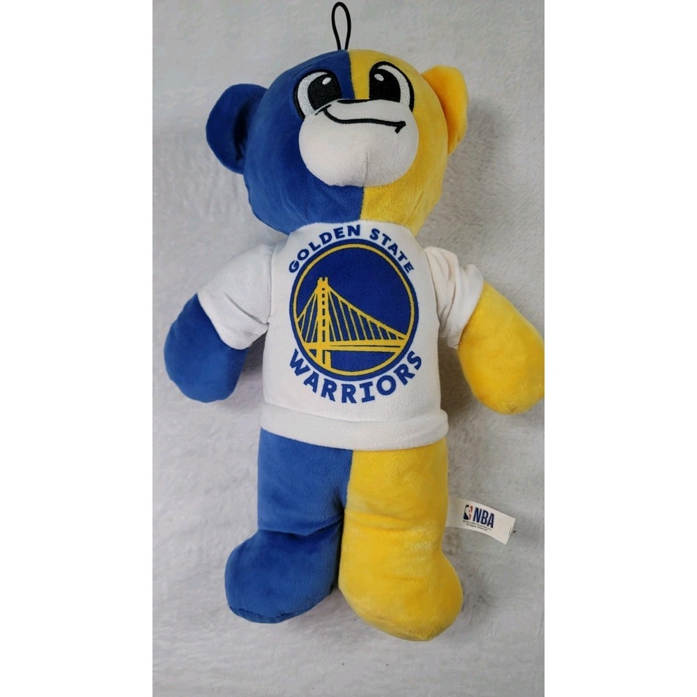 Golden State Warriors Yellow & Blue Teddy Bear Plush Official NBA Stuffed Animal